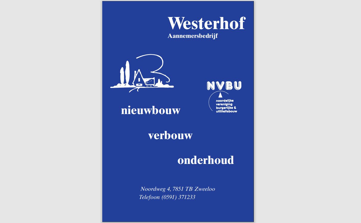 Aannemersbedrijf Westerhof